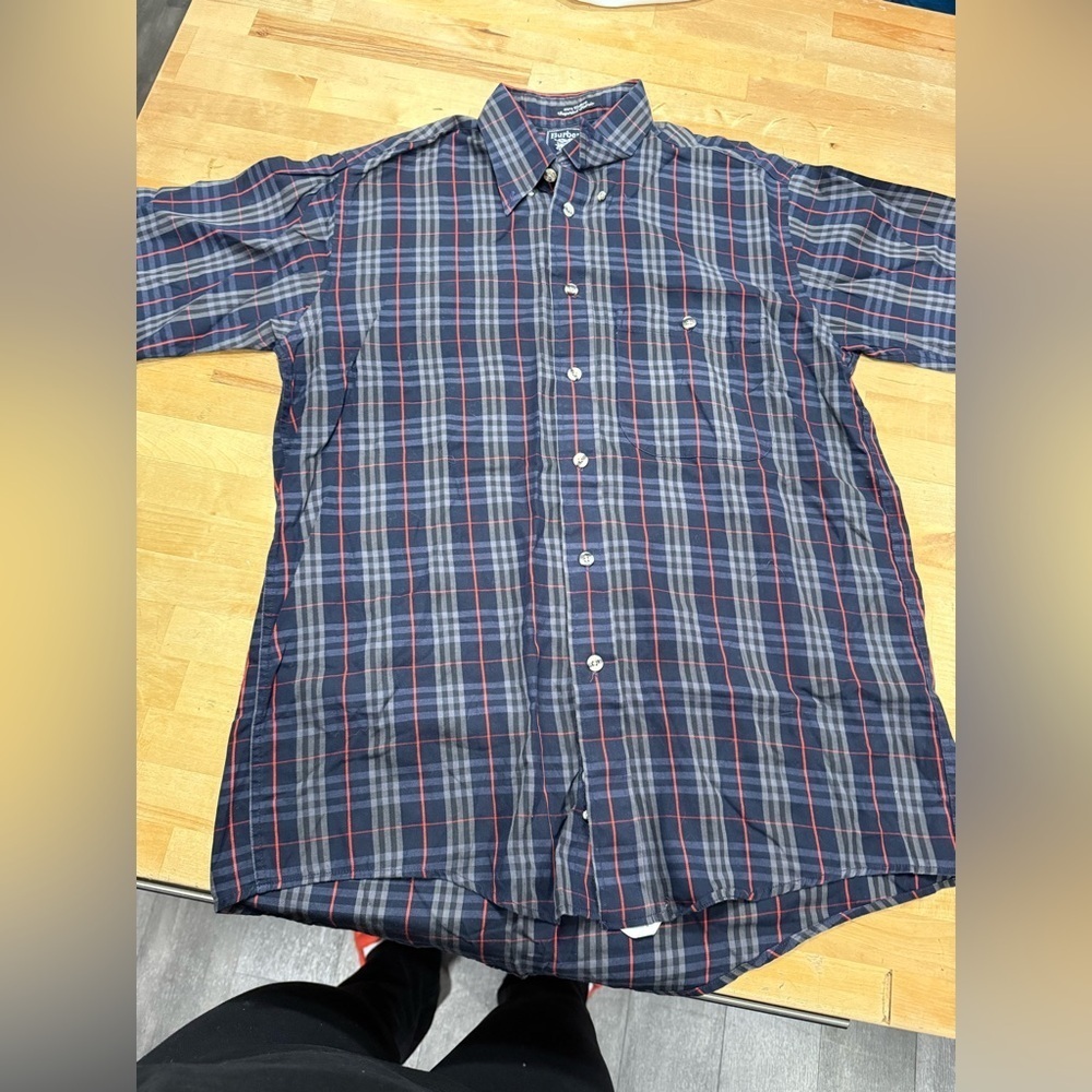 burberrys Men's Plaid Button-Down Shirt